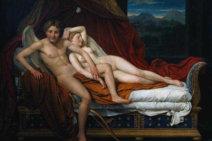 Eros e Psiquê’ (1817), de Jacques-Louis David